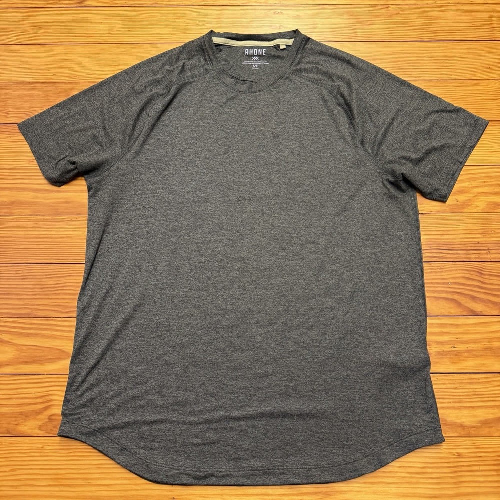 Rhone Atmosphere Tee Shirt Mens Large Short Sleeve Performance Gym Soft Green